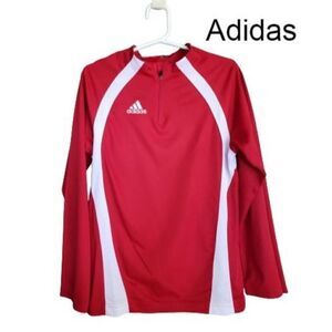 Adidas Boys 1/4 Zip Pullover Long Sleeve Climacool Lightweight Jacket Small NWOT